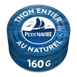 PETIT NAVIRE Thon entier naturel albacore 112g