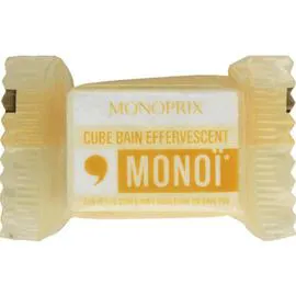 MONOPRIX Cube bain effervescent monoï 18g