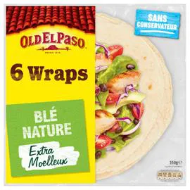 OLD EL PASO Wraps de blé nature 350g