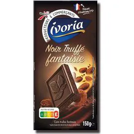 IVORIA Chocolat noir truffé fantaisie 150g