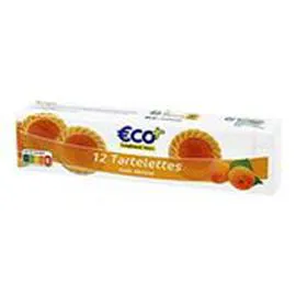 ECO+ Tartelettes à l'abricot x12 200g