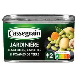 CASSEGRAIN Jardinière de flageolets, carottes et pommes de terre 265g