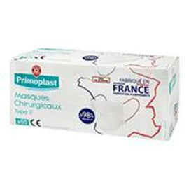 MARQUE REPÈRE, PRIMOPLAST Masques chirurgicaux Français - x50 x50