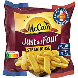 MCCAIN Just au Four - Frites extra croustillantes steakhouse 810g
