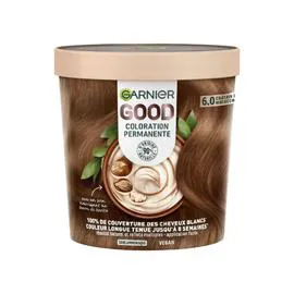 GARNIER Coloration Capillaire Permanente 6.0 Châtain Très Clair Mocaccino Good 216g