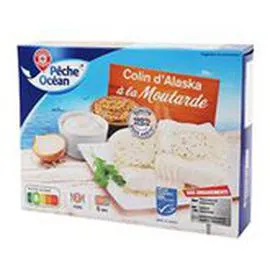 MARQUE REPÈRE, PÊCHE OCÉAN Colin d'Alaska À la moutarde - MSC 400g