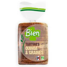 BIEN Tartines Quinoa & Graines Bio 450g