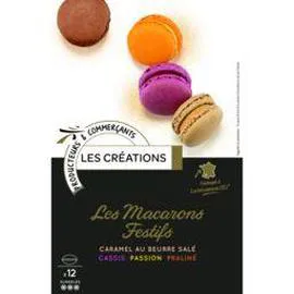 LES CRÉATIONS Les Macarons Festifs 12x12,1g
