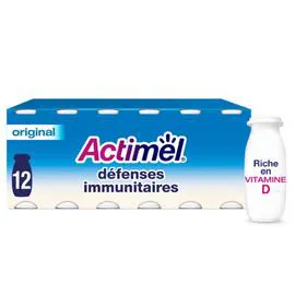 DANONE, ACTIMEL Yaourt à boire nature 12x100g