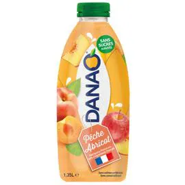 DANAO Boisson lactée pêche abricot sans sucres ajoutés 1,35l