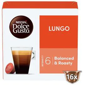 NESCAFÉ, DOLCE GUSTO Café capsules compatible Lungo x16