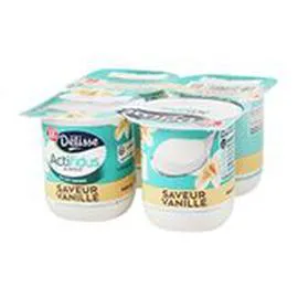 MARQUE REPÈRE, DÉLISSE Actifidus Vanille 4x125g