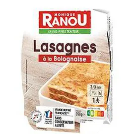 MONIQUE RANOU Lasagnes à la bolognaise 350g