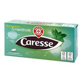MARQUE REPÈRE, CARESSE Mouchoirs blancs 3 plis Boîte mouchoirs papier parf x80 x80