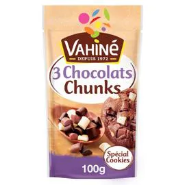 VAHINÉ Pépites 3 chocolats 100g
