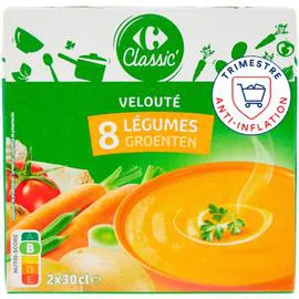 CARREFOUR Soupe aux 8 légumes 2x30cl