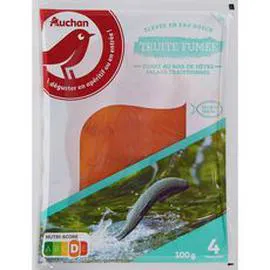 AUCHAN Truite fumée 100g