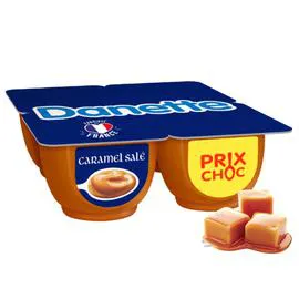DANONE, DANETTE Crème dessert caramel beurre salé 4x125g