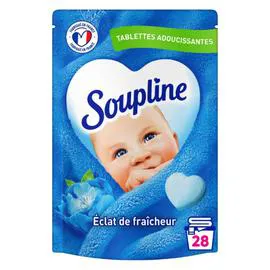 SOUPLINE Adoucissant Tablettes Coeurs Éclat De Fraîcheur x28