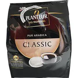 PLANTEUR DES TROPIQUES Dosettes de café compatibles Senseo pur arabica Classic x36 250g