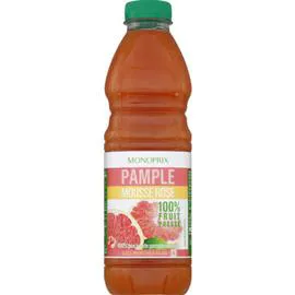 MONOPRIX Jus de pamplemousse rose 100% fruit pressé 1l