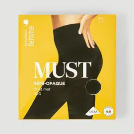 MONOPRIX Collants Semi-opaque marine effet mat taille 1 l'unité