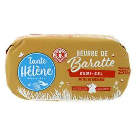 TANTE HELENE Beurre De Baratte Demi-Sel Bio 250g