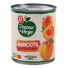 MARQUE REPÈRE, DOUCEUR DU VERGER Abricot au sirop 475g