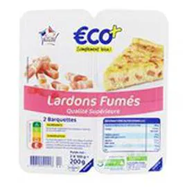 ECO+ Lardons fumés Supérieur 2x100g