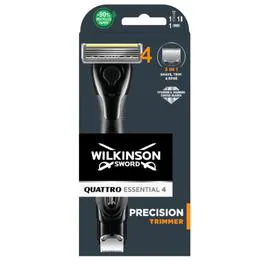 WILKINSON SWORD, QUATTRO Rasoir Homme Doux Et Précis Essential 4 l'unité