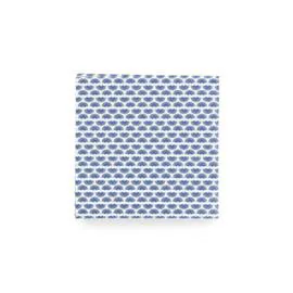 MONOPRIX MAISON 20 serviettes, motif géométrique, 33x33cm, bleu marine l'unité