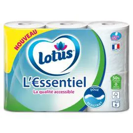 LOTUS Papier Toilette l'Essentiel x6