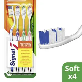 SIGNAL Brosse A Dents Souple Protection Intégral x4
