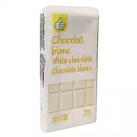 AUCHAN, POUCE Tablette de chocolat blanc 4x100g