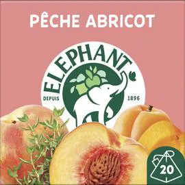 THÉ ÉLÉPHANT Infusion abricot pêche goyave 38g