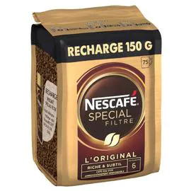 NESCAFÉ Café Soluble Spécial Filtre L'Original Recharge 150g
