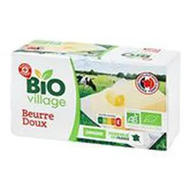 MARQUE REPÈRE, BIO VILLAGE Beurre doux Bio 250g