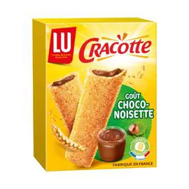 LU, CRACOTTE Biscottes fourrées choco noisette 216g