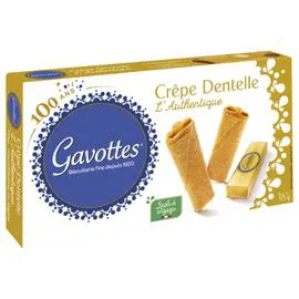 GAVOTTES Biscuits crêpe dentelle nature 125g