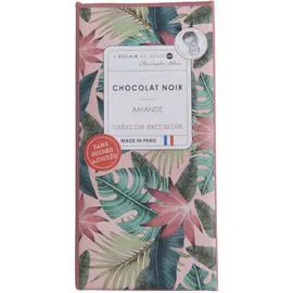 L'ÉCLAIR DE GÉNIE, CHRISTOPHE ADAM Tablette chocolat noir amande sans sucres ajoutés 90g