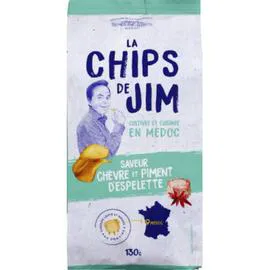 CHIPS DE JIM Chips Chèvre et Piment d'Espelette 130g