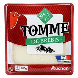 AUCHAN Tomme de Savoie au lait de brebis pasteurisé 180g