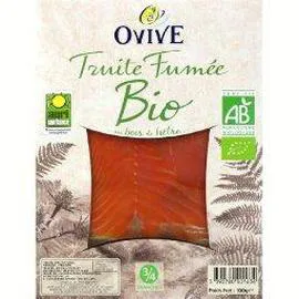OVIVE Truite fumée au bois de hêtre BIO 100g