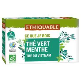 ÉTHIQUABLE Thé vert menthe Vietnam Bio 36g