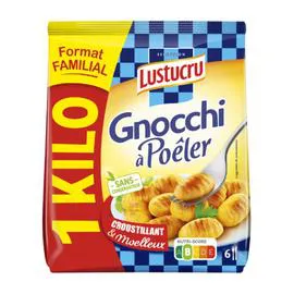 LUSTUCRU Pâtes Fraîches Gnocchi à Poêler SELECTION 1kg