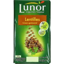 LUNOR Lentilles cuites 500g