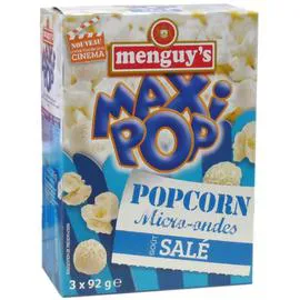 MENGUY'S Pop corn salé 3x92g