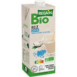REGAIN BIO Boisson riz coco sans sucres ajoutés BIO 1l