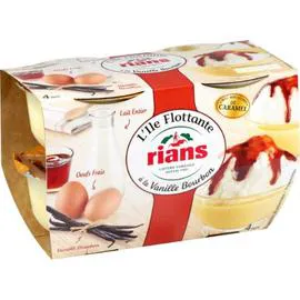 RIANS Dessert ile flottante vanille 4x90g