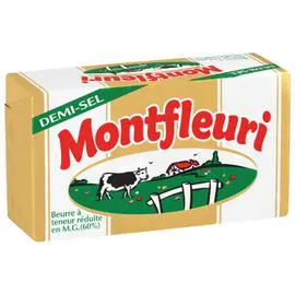 MONTFLEURI Beurre Demi-sel 60% Mat. Gr. 250g